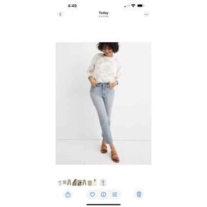 Madewell 28 Womens The Perfect Vintage Jean Fitzgerald Wash Blue